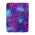 Zebra Sherpa Fleece Blanket