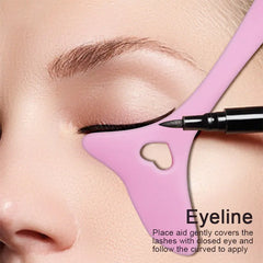 Plantillas de maquillaje delineador de ojos de silicona
