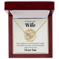To my beautiful wife - every single day we spend together Interlocking Heart Necklace