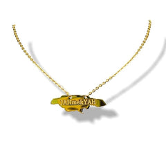 Collar colgante jamaica bañado en oro